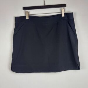 32 Cool Womens XL Black Skort, Slant Pockets, Stretch, Comfort, Shorts, Cover-Up